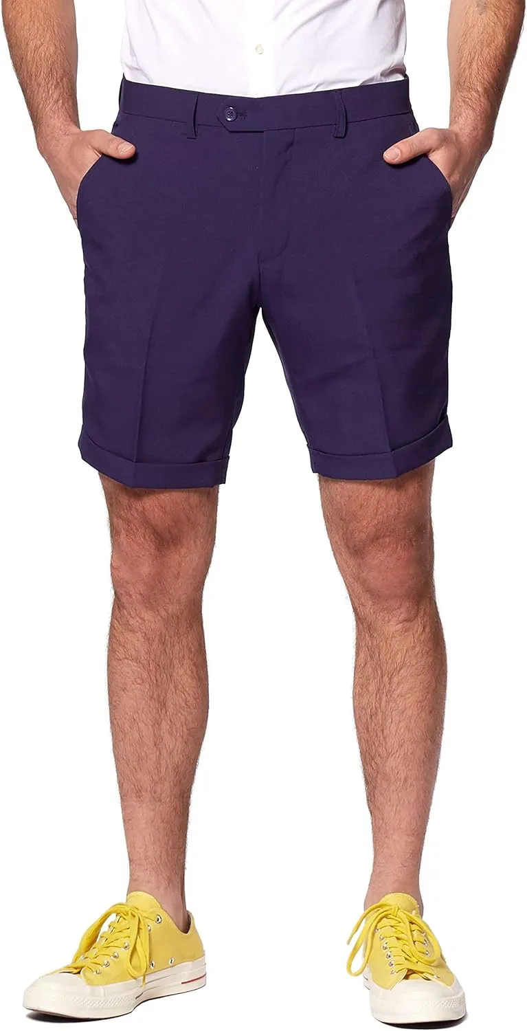 Opposuits Men's Summer Suit Outfit - Slim Fit - Includes Short Sleeved Blazer - Shorts and Tie