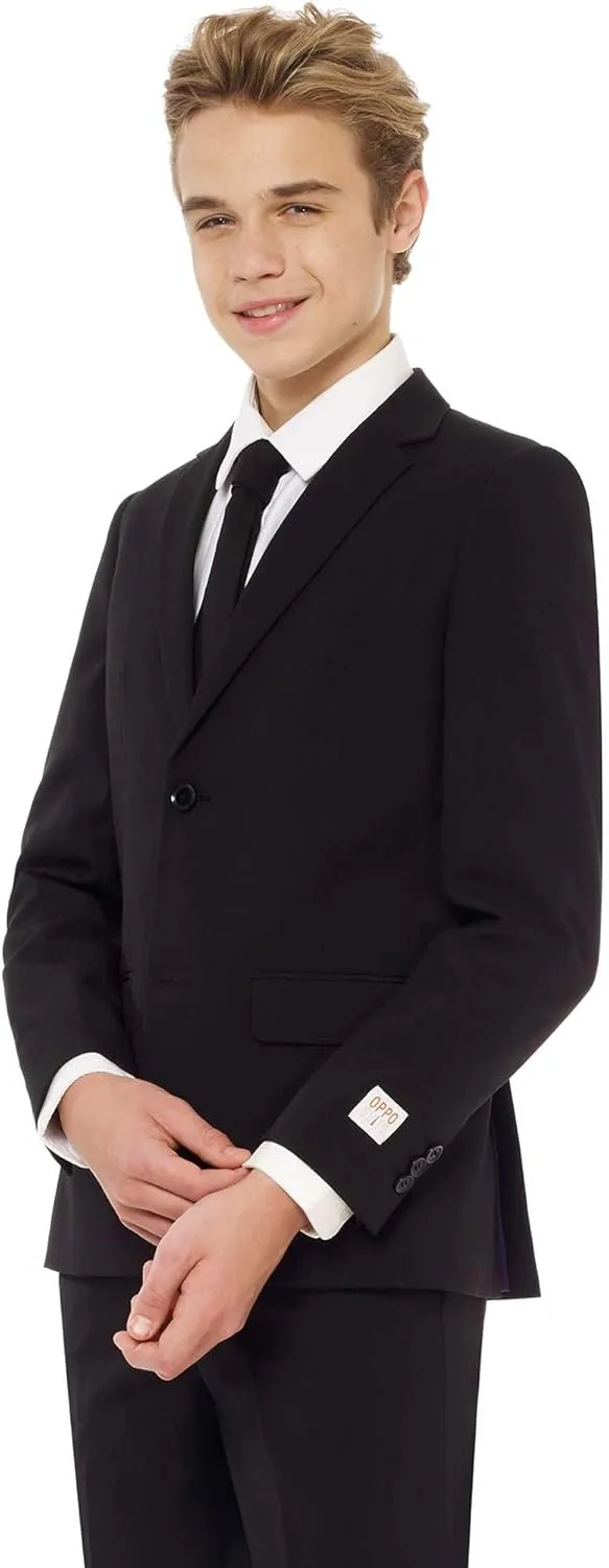 Opposuits Teen Boys Solid Color Party Suit - Prom and Wedding Party Outfit - Including Blazer, Pants and Tie