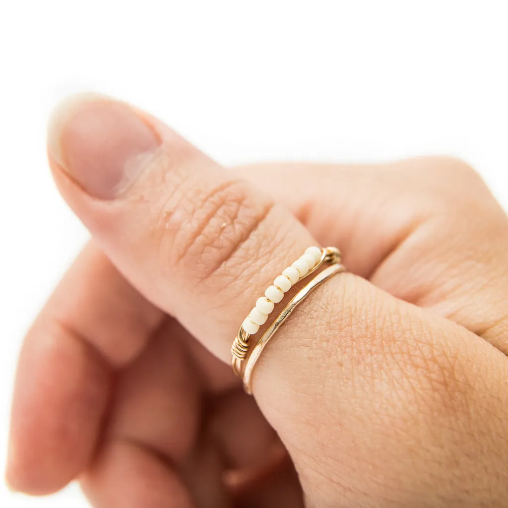 Paige Beaded Stacking Ring