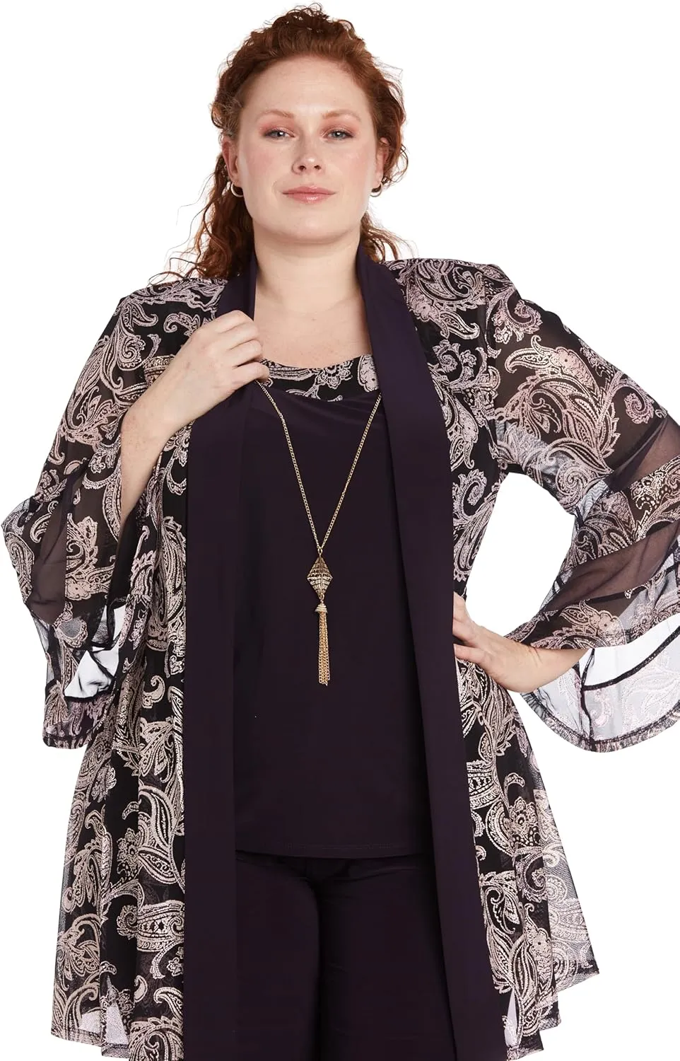R&M Richards Women's Pant Suit Set