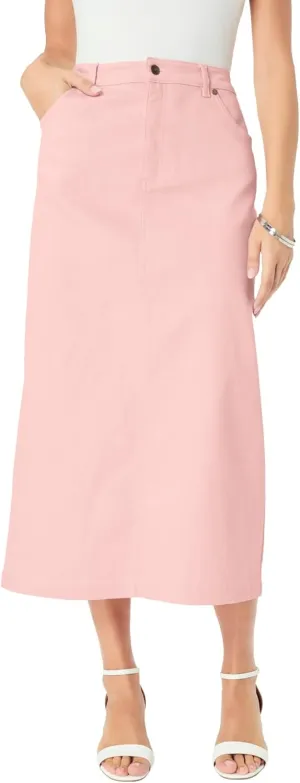 Roaman's Women's Plus Size Back Split Pencil Skirt