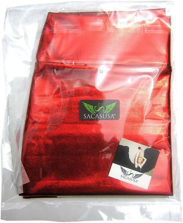 SACASUSA High Waisted Shiny Metallic Liquid Wet Look Pencil Skirt 10 Colors