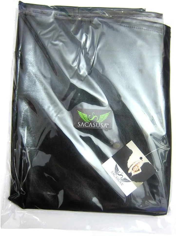 SACASUSA High Waisted Shiny Metallic Liquid Wet Look Pencil Skirt 10 Colors