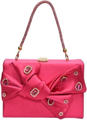Satin Evening Clutch for Women Shiny Rhinestone Evening Bag Purses Gorgeous Handbags for Feast Party Wedding 2025