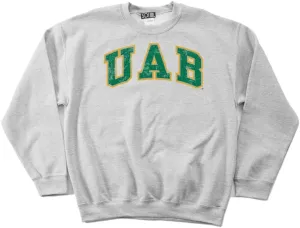 SDI Men's NCAA Alabama Birmingham Blazers 50/50 Blended 8-Ounce Vintage Crew Neck Sweatshirt