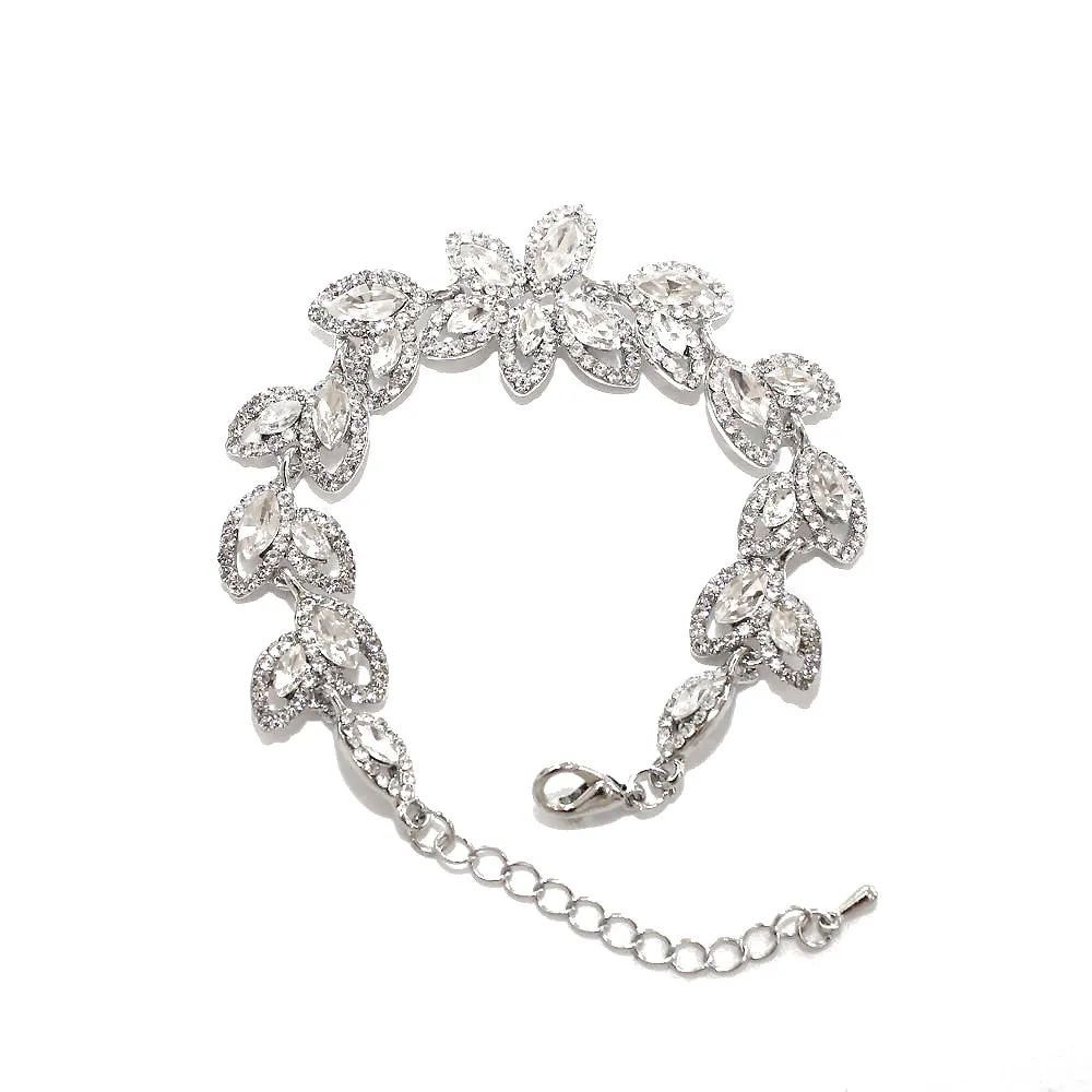 Silver Leaves Bracelet