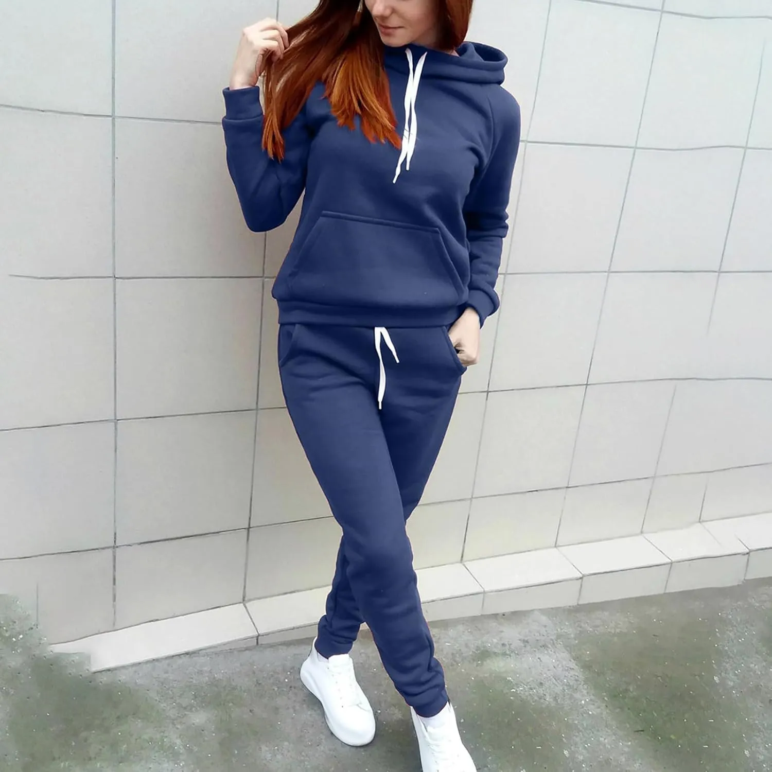 SMIDOW Sweatshirt Sets for Women Hoodie Sweatshirt Matching Sweatpants Lounge Set Fashion Loungewear Y2K Clothes