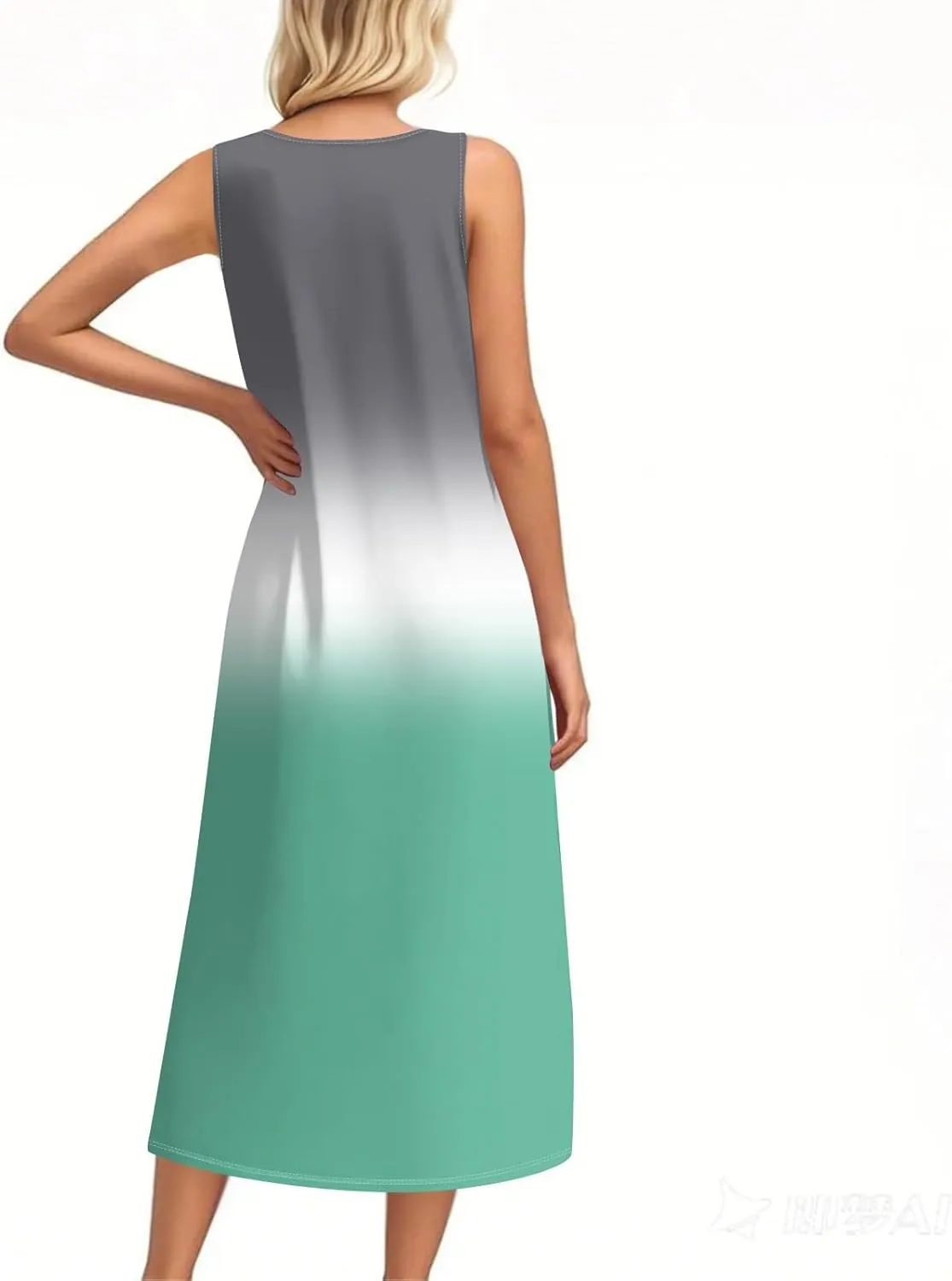 Summer Dresses for Women 2025 Sleeveless Button Down Maxi Dress Casual Loose Long Beach Sundress Travel Vacation Outfits