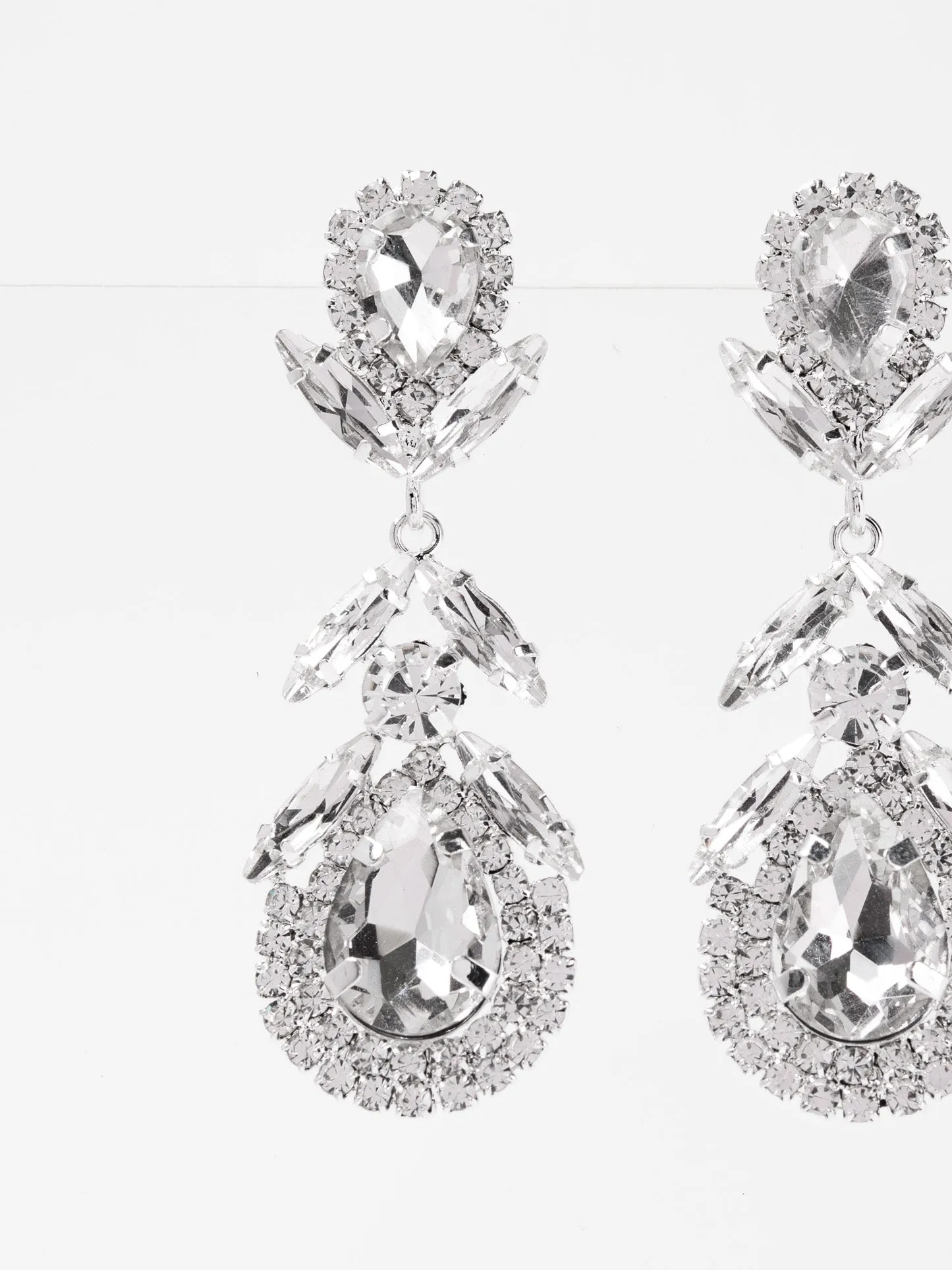 Thalia Rhinestone Stone Dangle Earrings