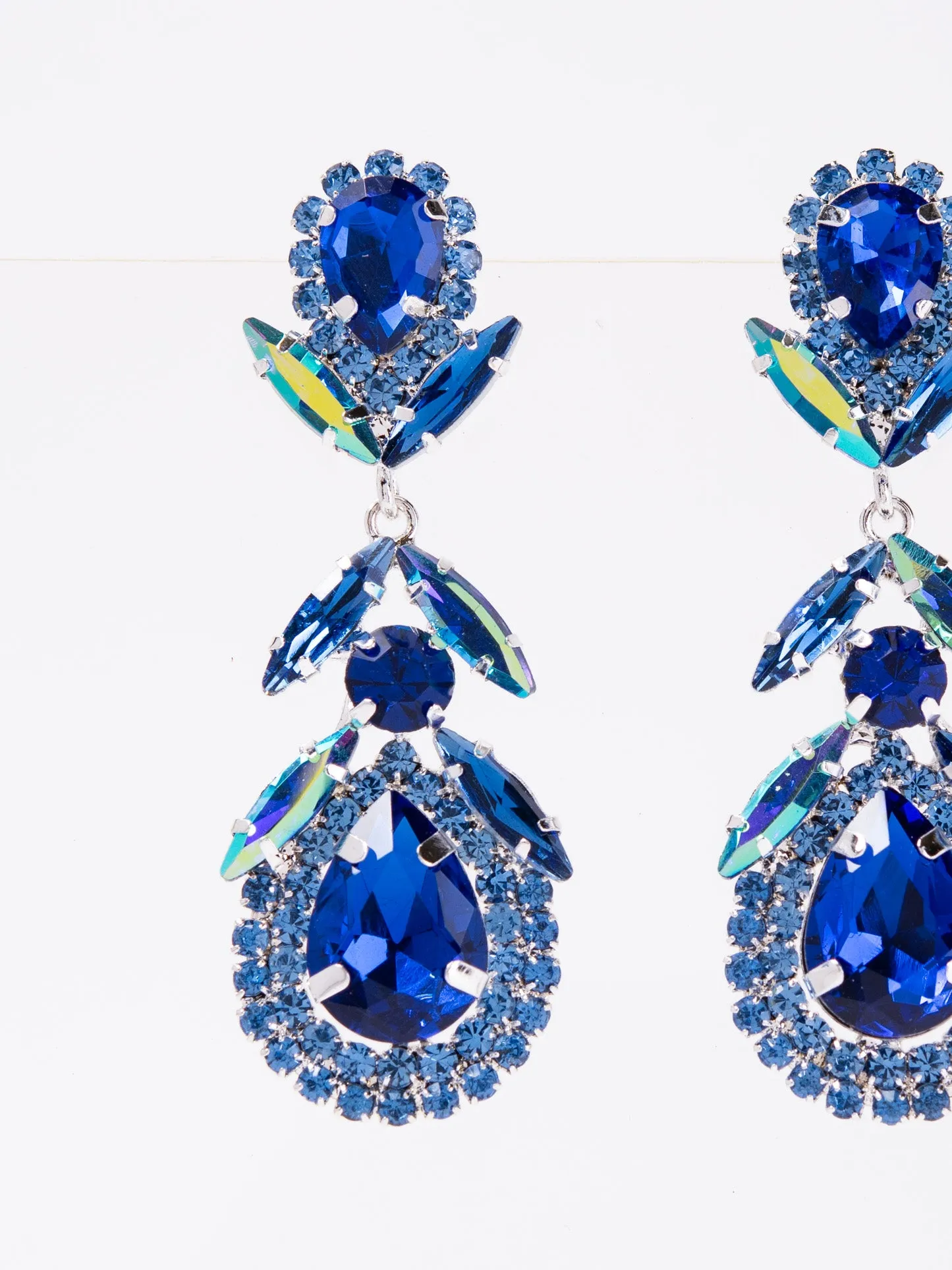 Thalia Rhinestone Stone Dangle Earrings