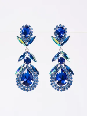 Thalia Rhinestone Stone Dangle Earrings