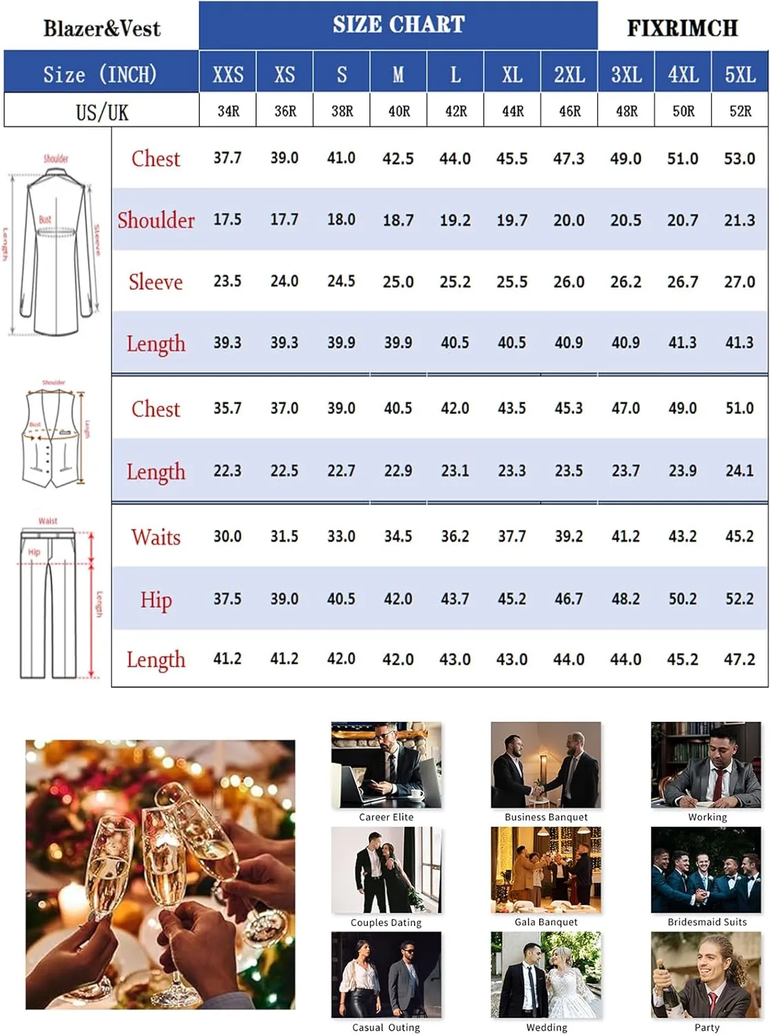 Three Pieces Tailored Bridegroom Black Morning Suit Wedding Tuxedo for Men Groomwear Slim Blazer Vest Pants Sets