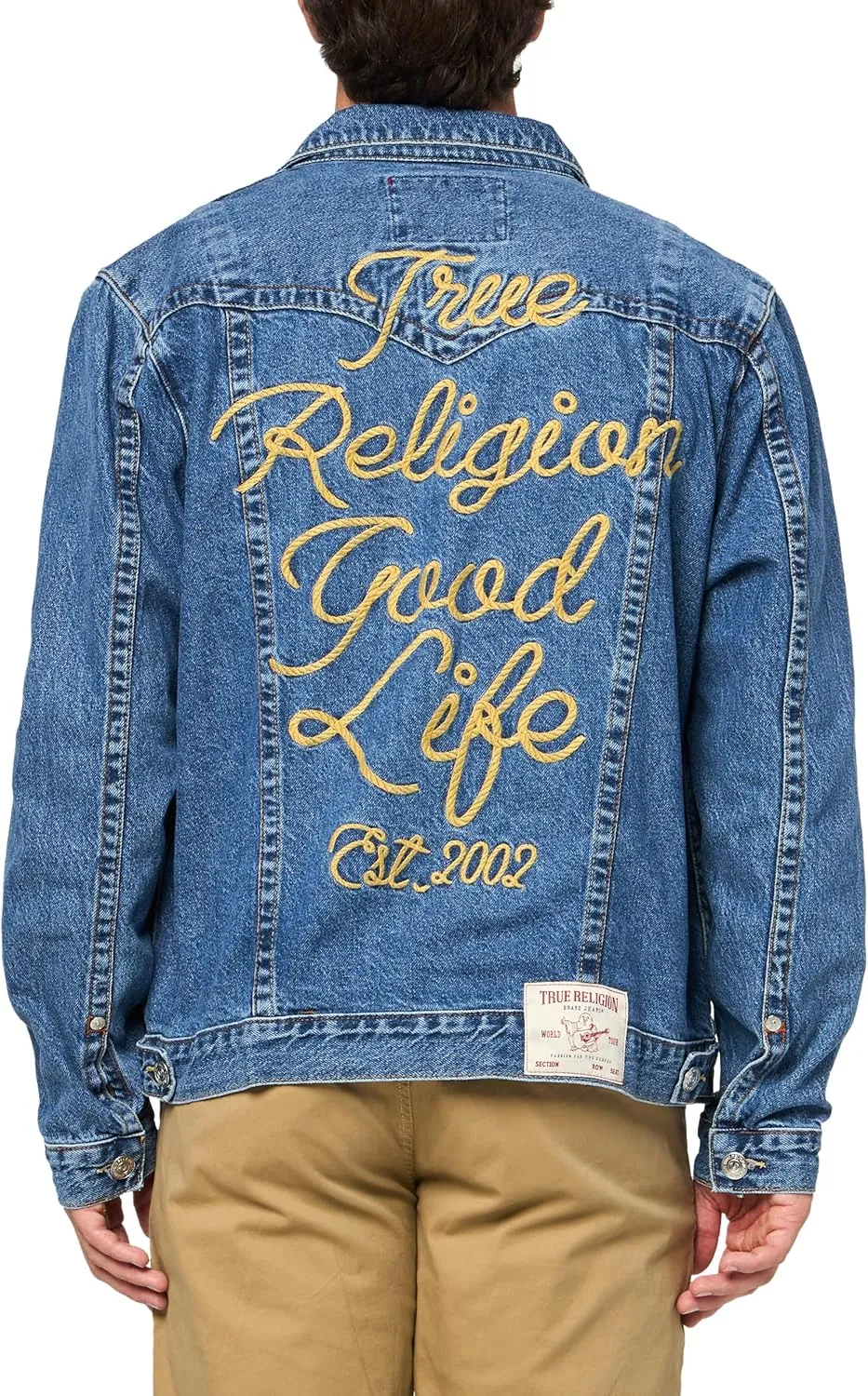 True Religion Men's SN Jimmy Jacket Rope Stitch Logo