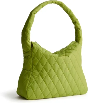 Vera Bradley Featherweight Tifton Hobo Tote Bag, Spinach Green