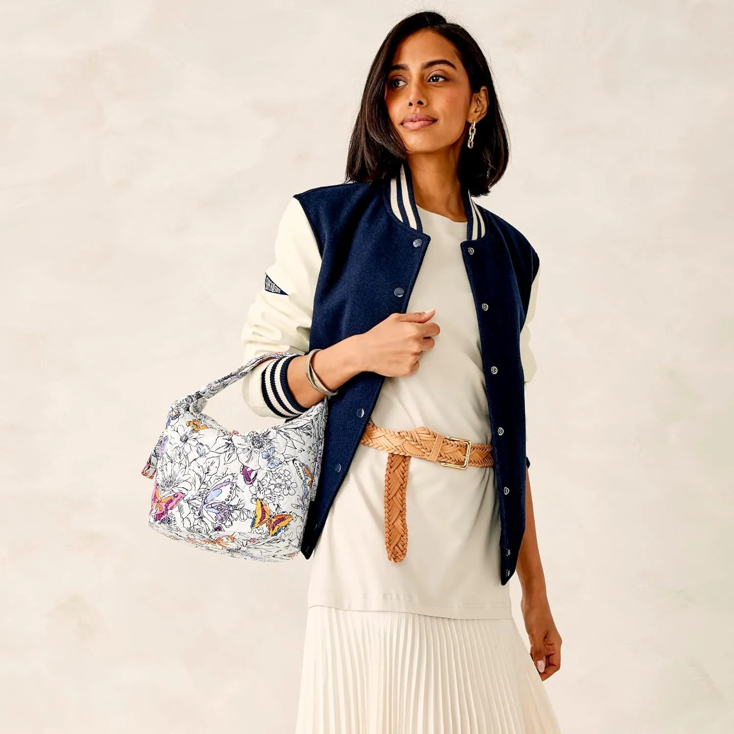 Vera Bradley Premium Cotton Astoria Shoulder Bag