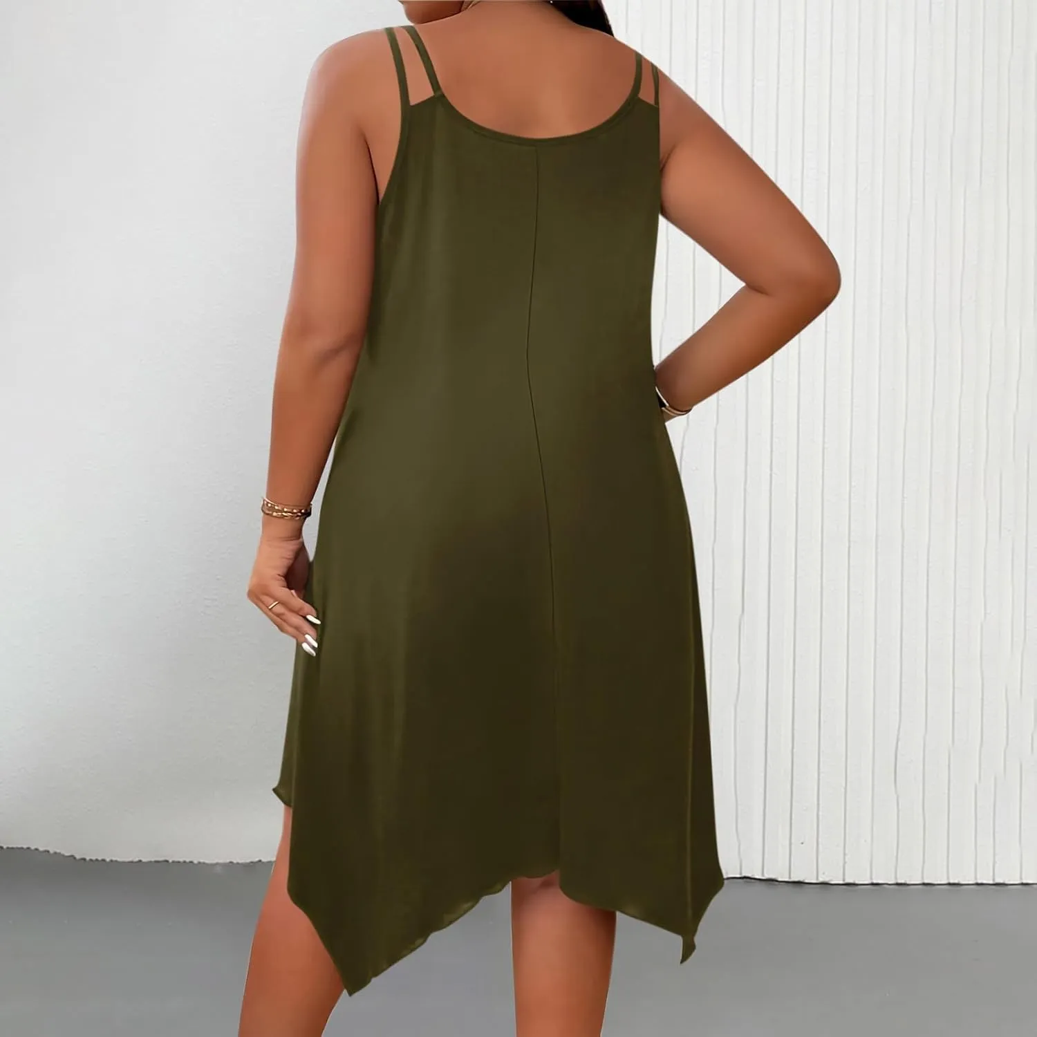 Women Summer Midi Dress 2025 Hawaiian Bohemian Beach Cover Up Dress Floral Spaghetti Strap Casual Dress Plus Size Flowy Dress