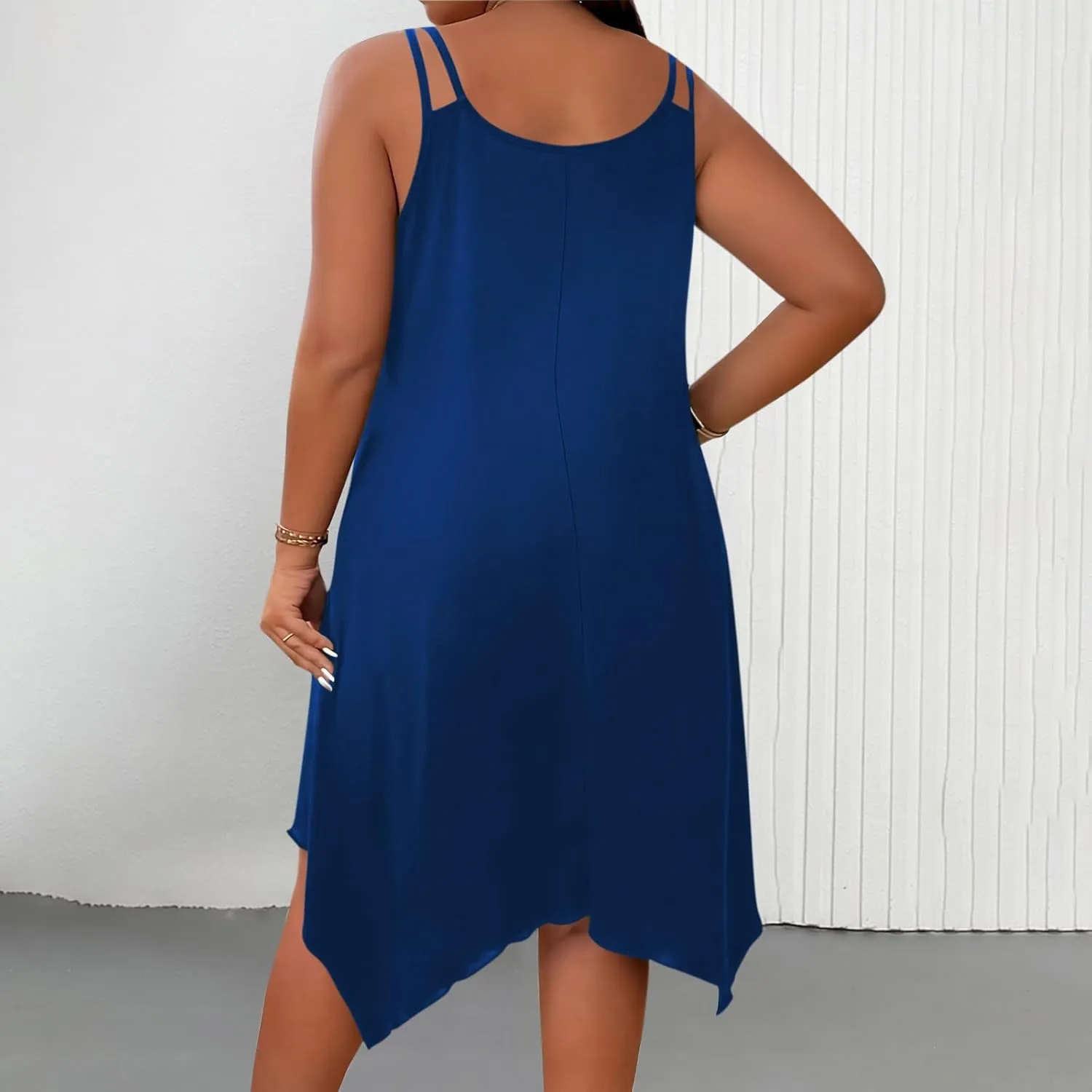 Women Summer Midi Dress 2025 Hawaiian Bohemian Beach Cover Up Dress Floral Spaghetti Strap Casual Dress Plus Size Flowy Dress