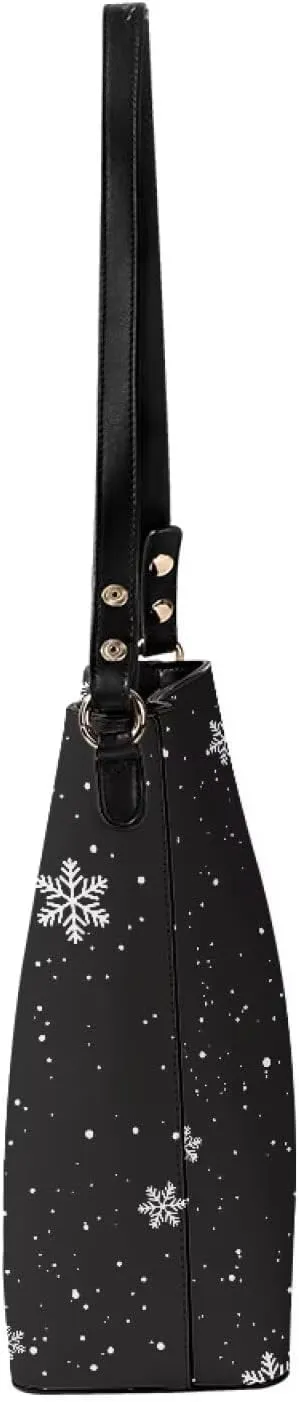Womens Christmas Tote Bags with Detachable Strap and Compatments for Ladies Large Crossbody Shoulder Satchel