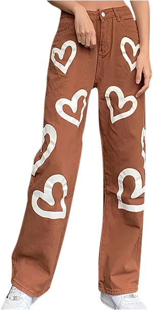 Women's High Waist Baggy Jeans Wide Leg Denim Jeans Flap Pocket Side Jeans Straight Casual Loose Trousers Classic Streetwear, White