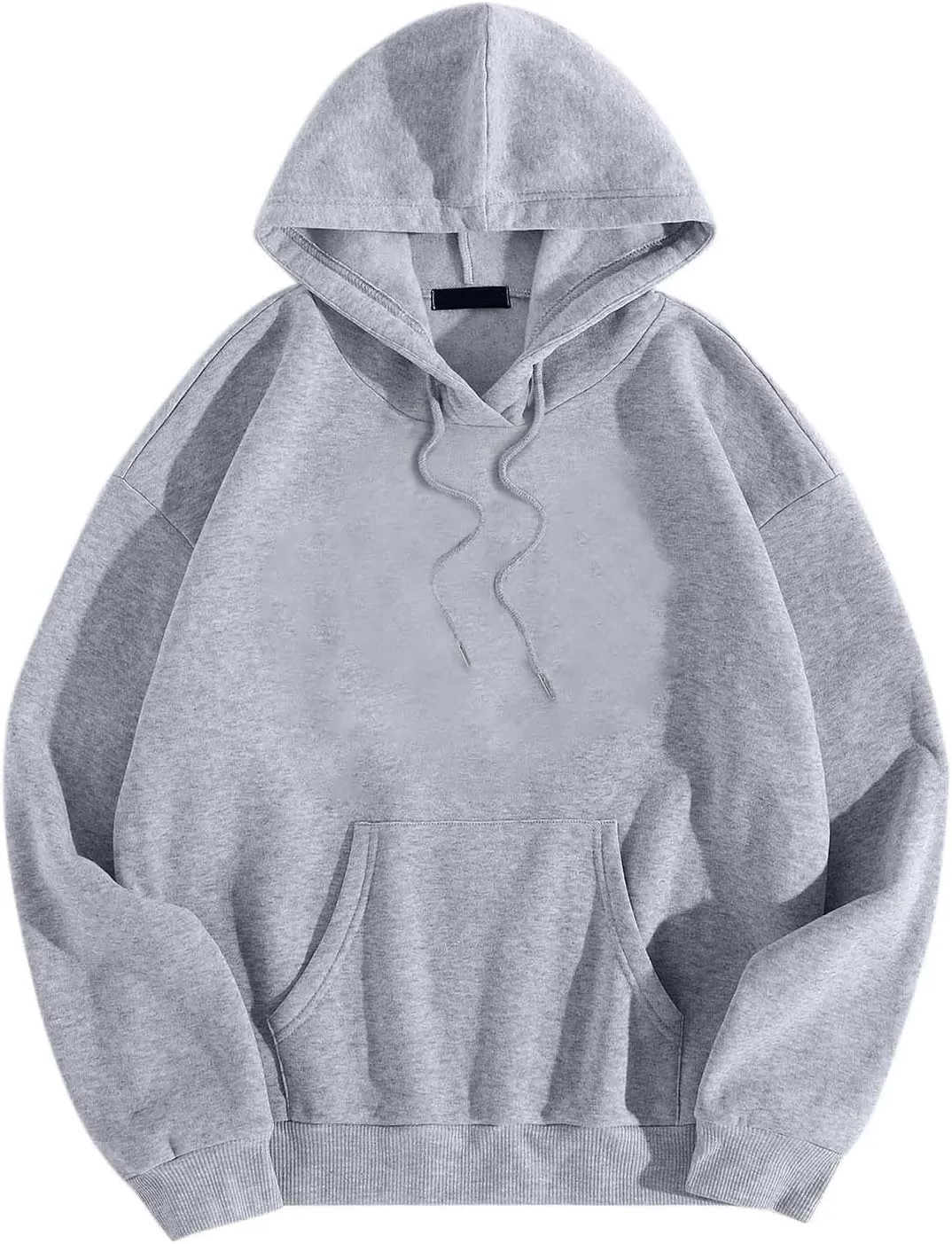 Womens Oversized Hoodies Fleece Hooded Sweatshirts Solid Basic Loose Letter Pullover Tops Drawstring 2024 Fall Outfit