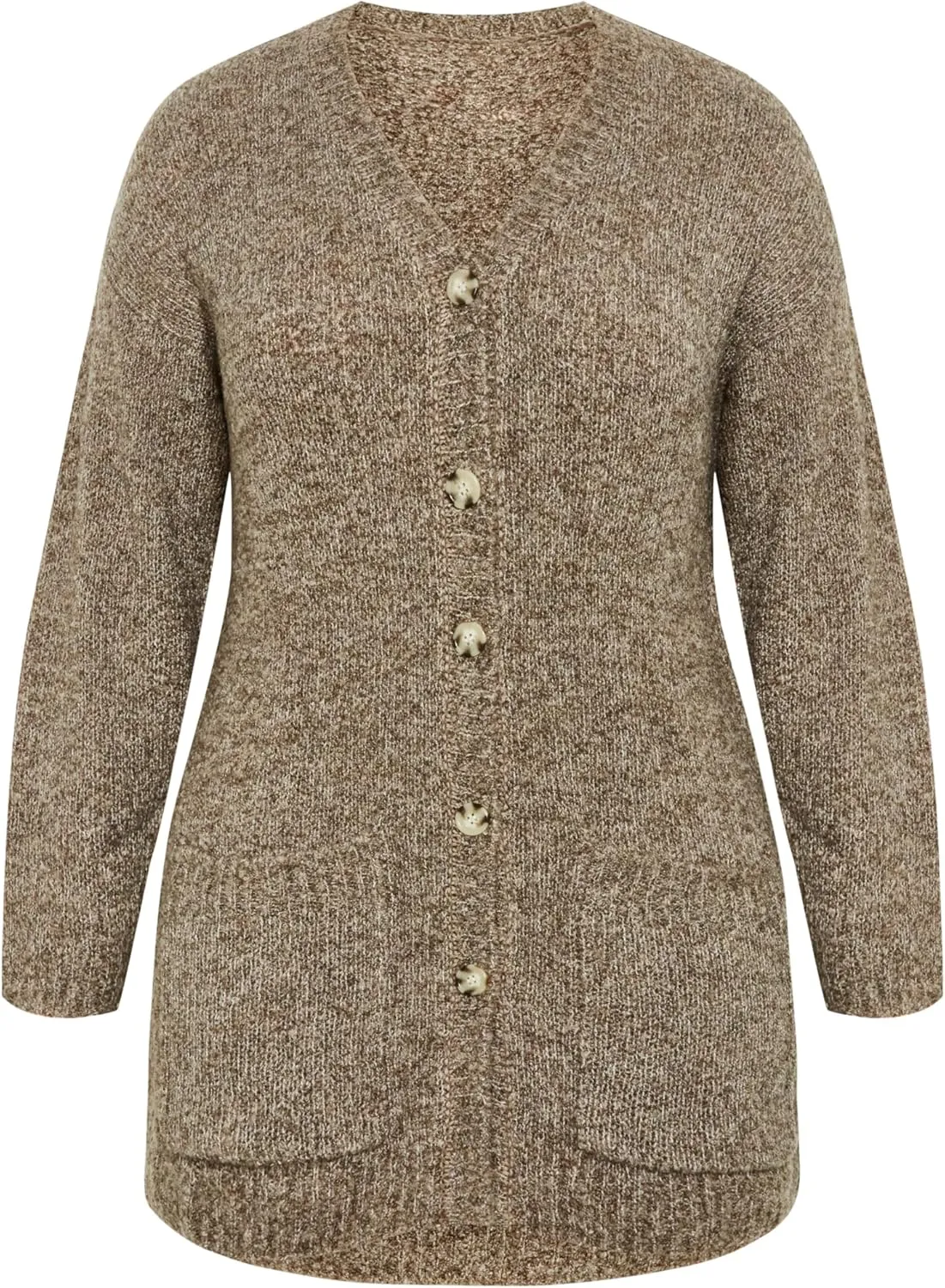 Women's Plus Size Cardigan - Amber Boucle