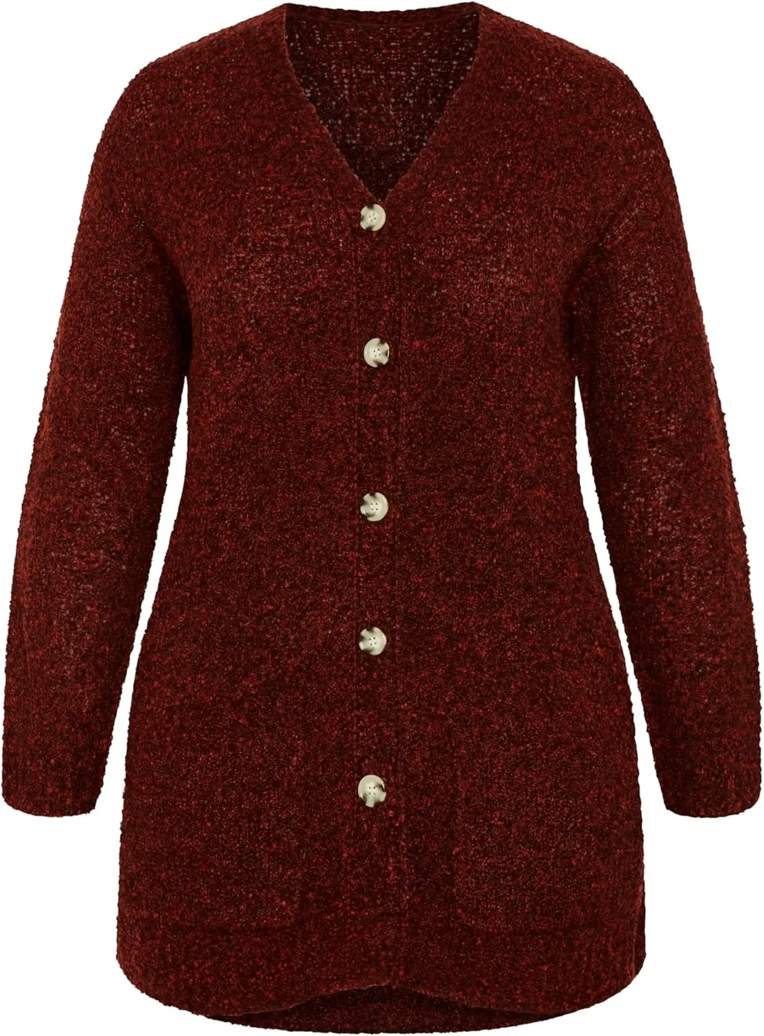 Women's Plus Size Cardigan - Amber Boucle