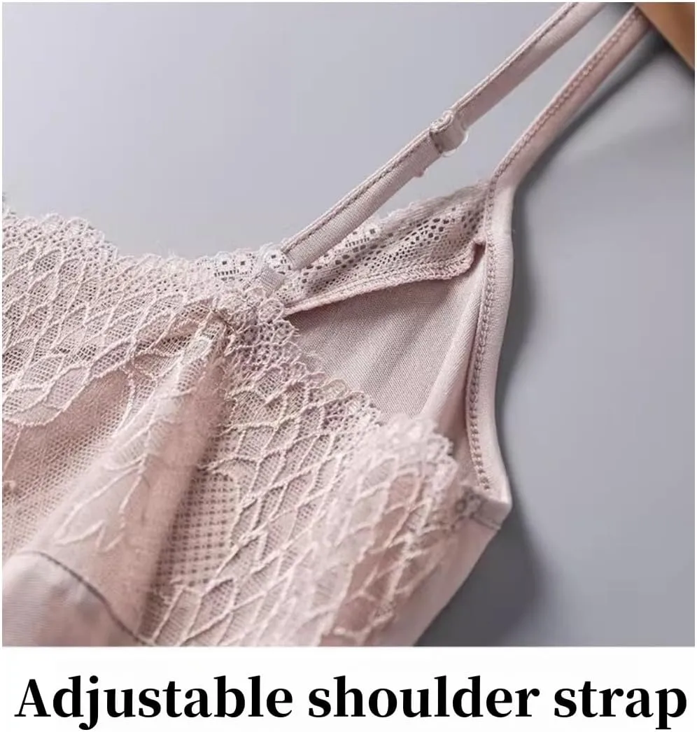 Womens Silk Camisole Tank Top - V-Neck Lace Trim Adjustable Straps,Loose Fit Beach Vacation Outfits Shirt