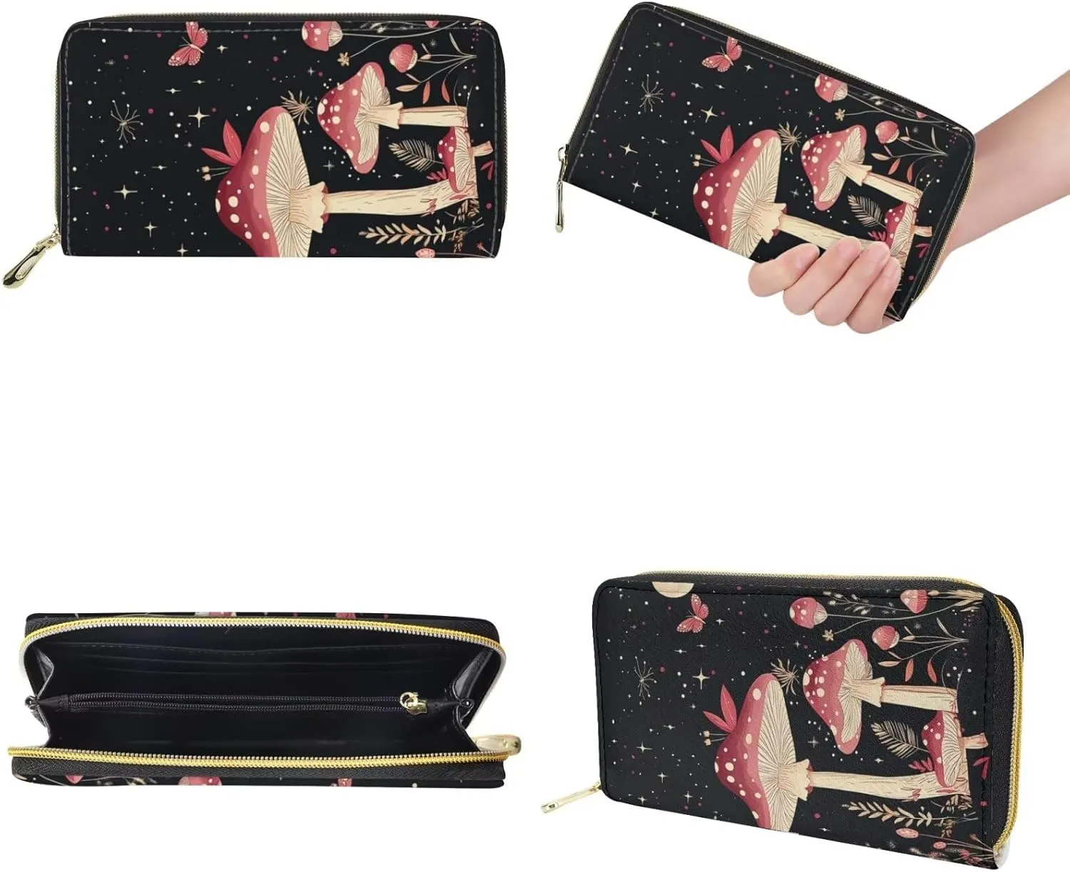 Women's Tote Handbag with Wallet and Keychain Set Teen Girls Large Waterproof Polyester Shoulder Bags