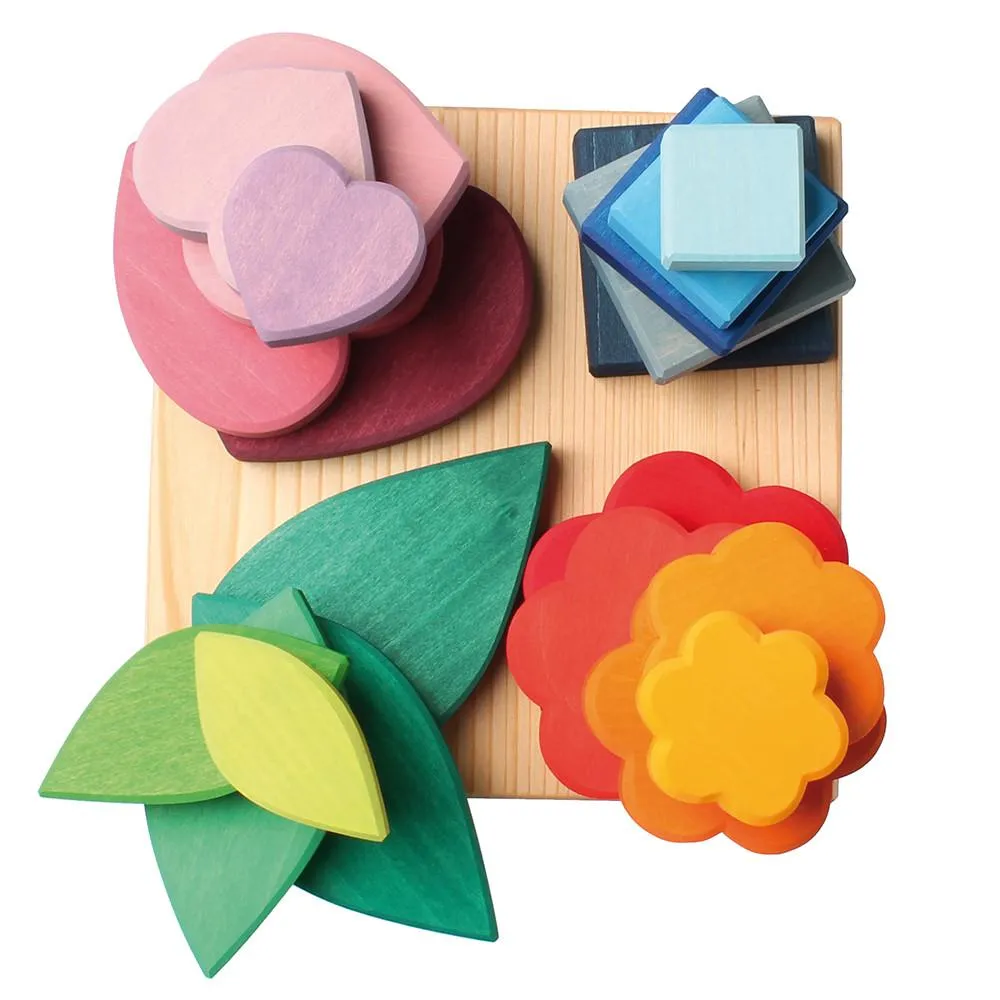 Wooden Stacking Game Shapes by Grimm's