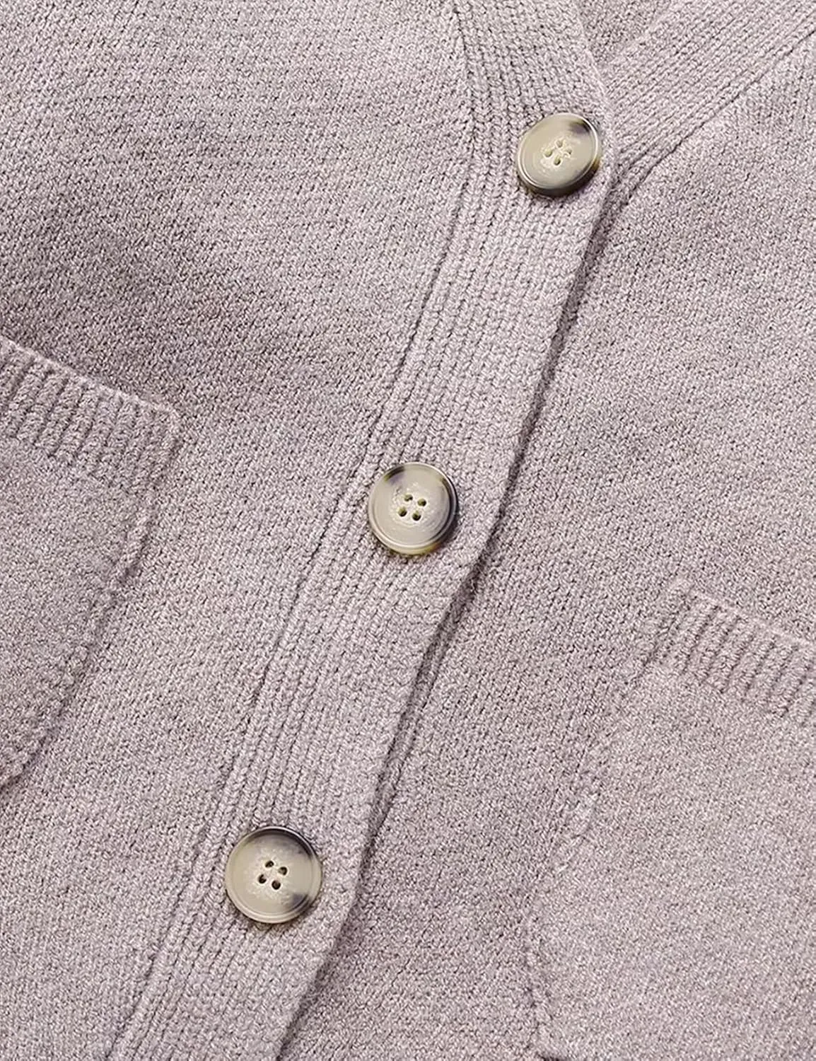 Yimoon Womens Casual Cropped Cardigan Sweater Button Down Long Sleeve Chunky Knitted Cardigan Outwear