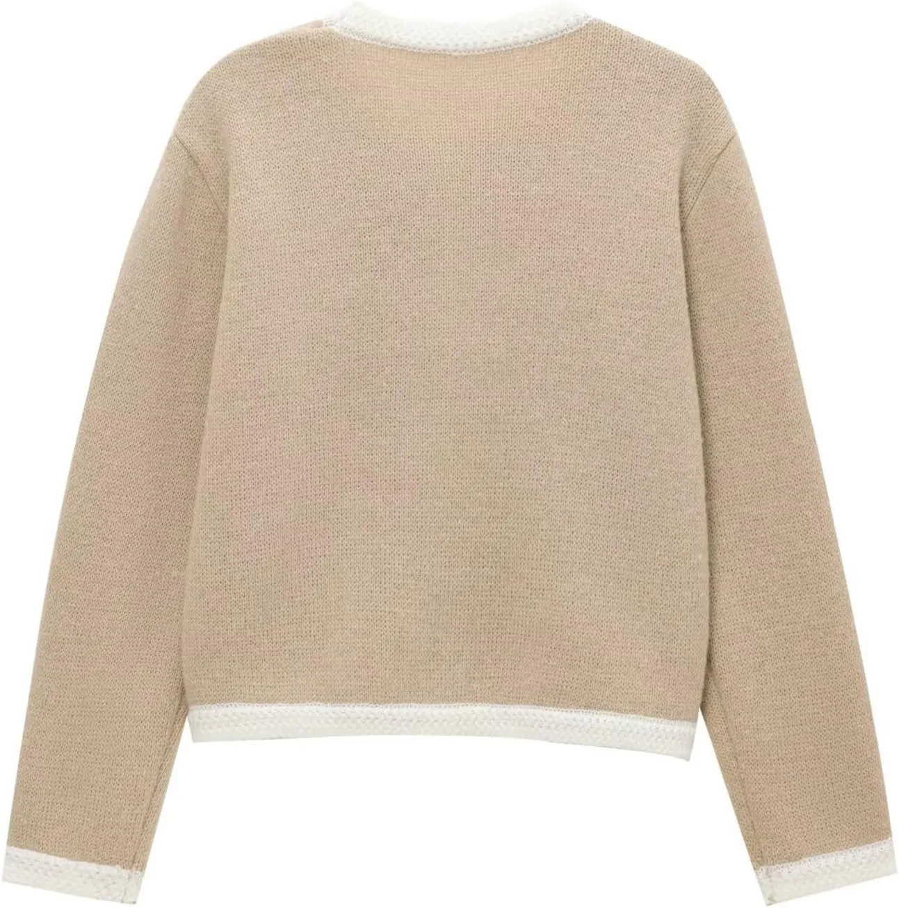 Yimoon Womens Casual Cropped Cardigan Sweater Button Down Long Sleeve Chunky Knitted Cardigan Outwear